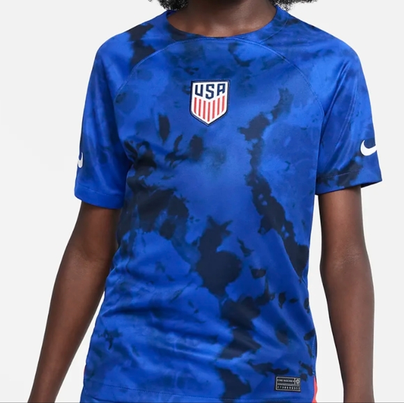 USMNT 2022/23 Stadium AwayBig Kids' Nike Dri-FIT Soccer Jersey - Picture 4 of 8